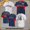 2023 WBC 일본 야구 유니폼 세계 야구 클래식 11 Yu Darvish 16 Shohei Ohtani 51 Seiya Suzuki Custom Stitched 14 Roki Sasaki Munetaka 남성 여성