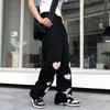 여자 바지 카프리스 이모 여성 바지 그런지 고딕 바트 스트리트웨어 두개골 심장 바지 alt femme pantalon y2k egirl vintage joggers emo 옷 230310