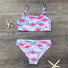 Één-stukken 2 ~ 8 jaar Kids Girls Bikini 2022 Nieuwe Summer Girls Kids Swimpak Afdrukken Kinderen Bikinis Biquini Infantil Bathing Suit W0310