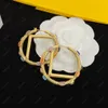 Mode baumeln Gold Ohrringe Designer Creolen Ohrring Perle große Größe Luxus Frauen Creolen F Hochzeit Party Schmuck Zubehör mit Box