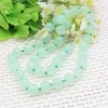 Chains 10mm Round Green Jades Chalcedony Necklace Natural Stone Hand Made DIY Women Neckwear Fashion Jewelry Making Design