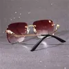 Diseñador Gafas de sol para parejas en la playa para hombres y mujeres 20% de descuento Cuadrado para hombres Mujeres Gafas Marco Corte de diamantes Desfile de moda Gafas Gafas de SolKajia