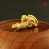 Ключевые кольца Pure Brass Zodiac Monkey Penis Подвеска для брелок мужчина Keyrings Подвеска творческая цепь забавного автомобиля.