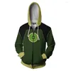 Erkek Hoodies Avatar Son Airbender Cosplay 3D Baskı Fermuarı Up Fashion Flame Sweatshirts Bahar Sonbahar Ceketler Kazak