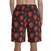 Heren shorts Sweet Fruit Lovers Board Red Strawberry Berries Patroon Korte broek Mannen Gedrukt OVERSIZE ZWEMBRUKEN Geschenk Ideames