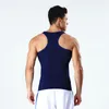 Men's Tank Tops Fashion 2023 Summer Active Fitness Nylon Belly In Shaper Solid Skinny Tights Men Compression Mens Clothing