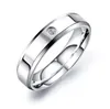 Anello in acciaio inossidabile con microdiamanti diretto in fabbrica da 10 anni Anello in titanio con coppia semplice anello con diamante singolo liscio5039552