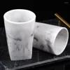 Bath Accessory Set Marble Texture Resin Bathroom Five-piece European Creative Wash Soap Box Toothbrush Holder Lotion Bottle Tray Suppl