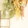 Dekorative Blumen, 7 Stück, Simulation grüner Bambusblätter, Zweige, künstliche Seidenpflanzen, Wand, Hochzeitsdekoration, Hintergrund, Gartenzaun, Fake