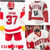 Hockey Stitche Boston University Terriers Hockey Jersey Tristan Amonte Ty Gallagher Thomas Jarman Cade Webber Ryan Greene Nick Zabaneh Luke Tuch Boston Unive