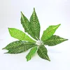 装飾的な花人工熱帯植物シルクの葉結婚式の植物鉢植えの小道具ホームリビングルームガーデンフラワーアレンジ