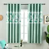 Занавес Blue Blackout Shrotains для гостиной Jinya Home Banana Leaf Print 100x200см на Grommet Green Короткие кухонные оконные панели