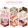 Presentkort Mother Greeting Day S Flower Popup 3D Paper Bouquet Blessing Folding Birthday Tack Jubileumsmeddelande Inbjudan Bröllop Z0310