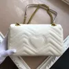 Borsa a mano di qualità originale in vera pelle da donna Borsa a tracolla Marmont borsa a tracolla con catena dorata a tracolla da donna Moda Mini borse portafoglio donna 4 colori 26 cm