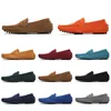 Women Shoes Leather Casual Soft Mens Sole Black White Red Orange Blue Brown Comfortable Outdoor Sneake 50