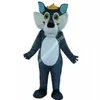 Volwassen maat grijs wolf mascotte kostuum Halloween kerstfeestje feestjurk strikte karakter outfit pak carnaval unisex volwassenen outfit