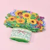 Cartes-cadeaux PopUp Fleur Carte 3D Carte De Voeux Tournesol Tulipe Tropical Bloom Anniversaire Mères Fête Des Pères Graduation Cadeau De Mariage Z0310