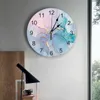 Настенные часы мраморные бирюзовые розовые настенные часы современный дизайн