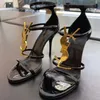 Moda Topuklar Sandaletler slaytlar Yaz Kutulu Daireler Seksi gerçek deri platform sandalet Ayakkabı Bayanlar Plaj ayakkabı tasarımcısı Stiletto Kadın Elbise Ayakkabıları