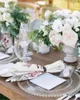 Table Napkin Watercolor Flowers Transparent Texture 4/6/8pcs Kitchen 50x50cm Napkins Serving Dishes Home Textile Products