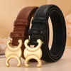 316 Leather Strap Designer Triomphe Belt Women Black Tan Ceinture Fashion Gold Buckle Bel