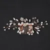 Brudhuvudstycken Rhinestone Brides Hårkammar Party Prom Hair Accessories Wedding Hair Smycken Fashion Tiaras för kvinnors huvudstycken