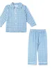 Pyjamas Groothandel Kinderen Paas Pyjama Sets 95% Cotton Boutique Home Wear Gingham Boys and Girls Sleepwear 230310