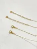 Chains Peri'sbox Simple Dainty Green Grey Seed Beaded Necklace With Cz Stainless Steel Gold Plated Thin Chain Faceted Beads Jewelry