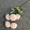 Flores decorativas 5pc 5 Cabeça Dandelion Bola Artificial Bola Crisântemo Flor de Seda Decoração Decoração de Caso Decoração