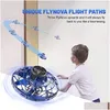 Bolas mágicas Fidget Flying Spinner Toys With Lights Hand Operated Mini Drones For Kids Ufo Indoor Outdoor Game Fun Things Cool Stuff Dh9La