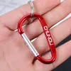 Key Rings Color Carabiner Keychain Aluminum D Shape Buckle Pack Spring Loaded For Camping T Carbine Carabiner For Keys S074