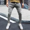 Pantalons pour hommes Men Zip Button Plackeet Virginage de couleur Pure Couleur Mid Rise Jeans mâle pour usure quotidienne