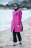 Women's Swimwear Minahill Hijab Swimsuit 405-01 Fuchsia