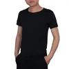 Camisetas masculinas 2023 Verão Cool Legal masculino Vesp de pescoço redondo algodão fitness slim camiseta sólida manga curta casual camiseta preta branca