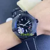 GF Watch ETA A2824 Automatische mechanische grootte 45 mm DLC gecoate titanium metalen ratel Type unidirectionele spoel Sapphire Crystal Glass