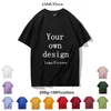 Heren T -shirts Custom T -shirt 100% katoenkwaliteit mode damesmen top tee diy je eigen ontwerpmerk print kleding souvenir team kleding 230310