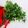 Flores decorativas de vegetação artificial Plantas de hastes de 70 cm de 120 cm de galhos de folhas falsas Ficus Twig Fern Fake Green Bushs Brehrubs Party Home Party