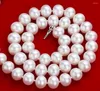 Chains Fashion Jewelry HUGE 18"10-11MM NATURAL SOUTH SEA GENUINE WHITE ROUND PEARL NECKLACE