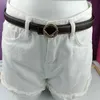 Kvinnor Premium Cowhide Belt Classic Multi-Color Lychee Grain Alphabet Smooth Buckle Accessories Thin midjebälten Top Designer Beltbredd 2,5 cm