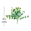 Decorative Flowers Artificial Simulation Hand Made Green Eucalyptus Fake Plant Put Bunch Branch Family Room Decoration