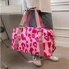 Stuff Sacks Fashionable Travel Duffle Bags Women Leopard Big Nylon Tote Fitness Gym Ladies Weekend Handbags Wet And Dry Separation 230309