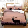 Sängkläder set Animal Set 3D Custom Design Elk Quilt Cover Comporter duvet 140 200/240 220cm Full Twin Single Double Size