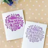 Gift Cards Happy Mothers Day and Flower Wreath Metal Cutting Dies Stencil DIY Scrapbooking Eming Tool Paper Card Album Template Z0310