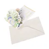 Cartes-cadeaux Creative Fleur Carte De Voeux Décor Anniversaire Cadeau 3D Fête Des Mères Carte Popup Carte pour Nouvel An Mariage Saint Valentin Famille Femme Z0310