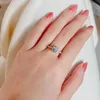 Cluster Rings 925 Sterling Silver 1.7 Lab Grown Aquamarine Gemstone For Women Sparkling Wedding Party Fine Jewelry Gift