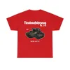 T-shirts pour hommes Neubaufahrzeug Panzer T-shirt de réservoir de la seconde guerre mondiale T-shirt militaire de l'armée allemande T-shirts décontractés en coton pour hommes Top ample Taille S-3XL