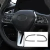 Steering Wheel Covers 2 Pieces Carbon Fiber Button Cover Decal Sticker For Q50 Q60