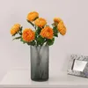 Dekorativa blommor Simulering Flower Eco-Friendly Fadeless 5 Färger Artificial Chrysanthemum For Home