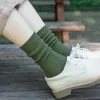 Women Socks 1 Pair Women's Japanese Fashion Solid Color Tube Harajuku High Quality Autumn Winter Woman Casual Sock