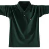 رجال Polos XS -5XL أزياء الرياضة عالية الجودة -تصميم القمصان البولو للرجال الأكمام الطويلة 100 ٪ من القطن polos homme الطاشية القمامة 230310